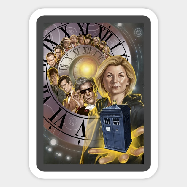 The 13th Doctor Sticker by ThinkStrange